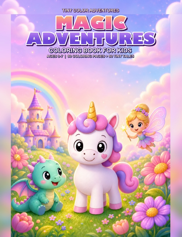 Magic Adventures - libro para colorear