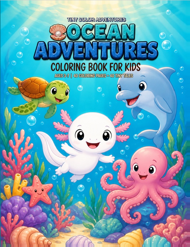 Ocean Adventures - libro para colorear